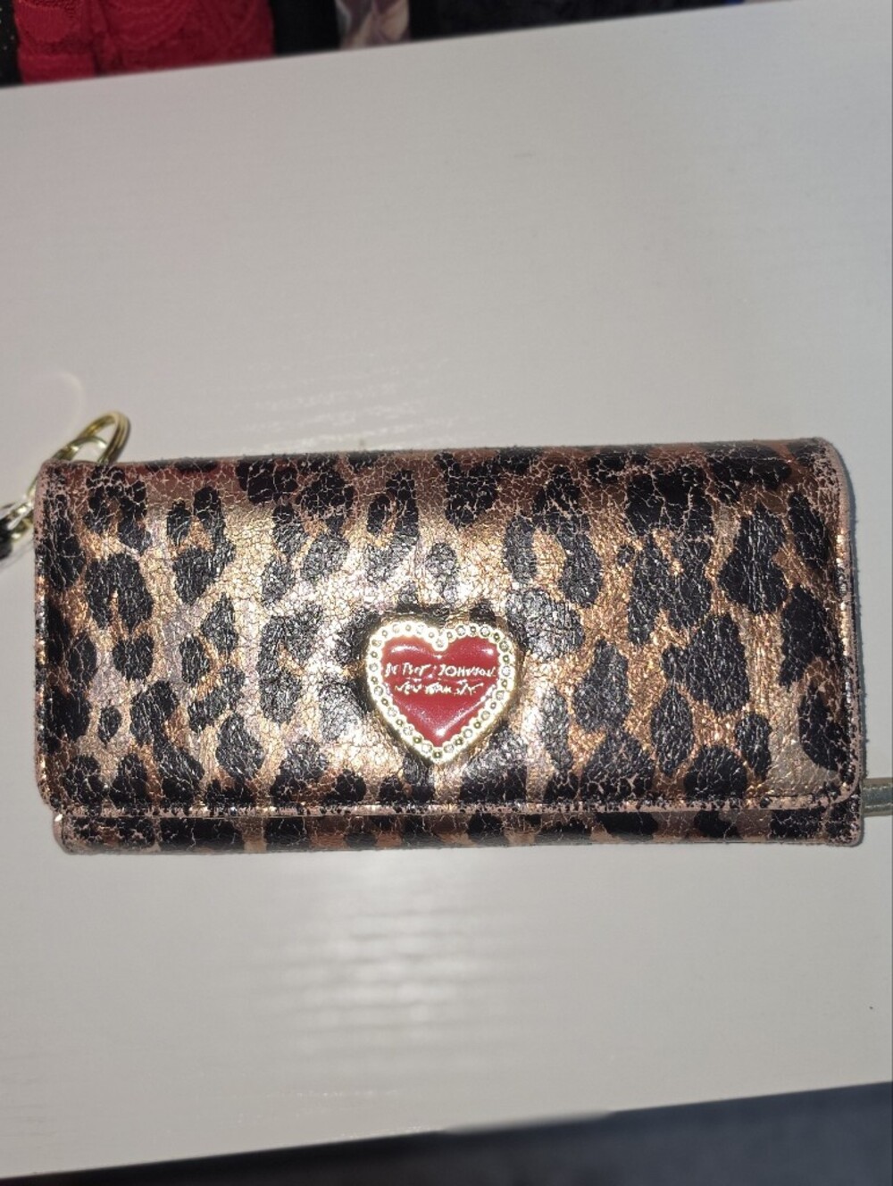 Rare Vintage Y2k Leopard Betsey Johnson Wallet